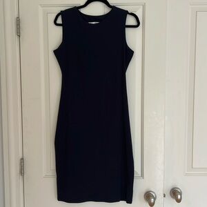 Susan Monaco sleeveless navy dress. Size L